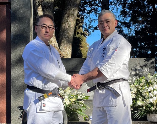 髙久昌義館長が主宰する錬空武館が賛助会員として国際空手道連盟に加盟